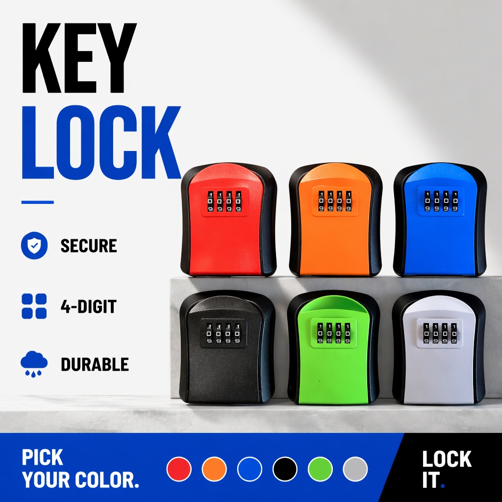 Lockbox Key Secure - Wodoodporny schowek na klucze do montażu