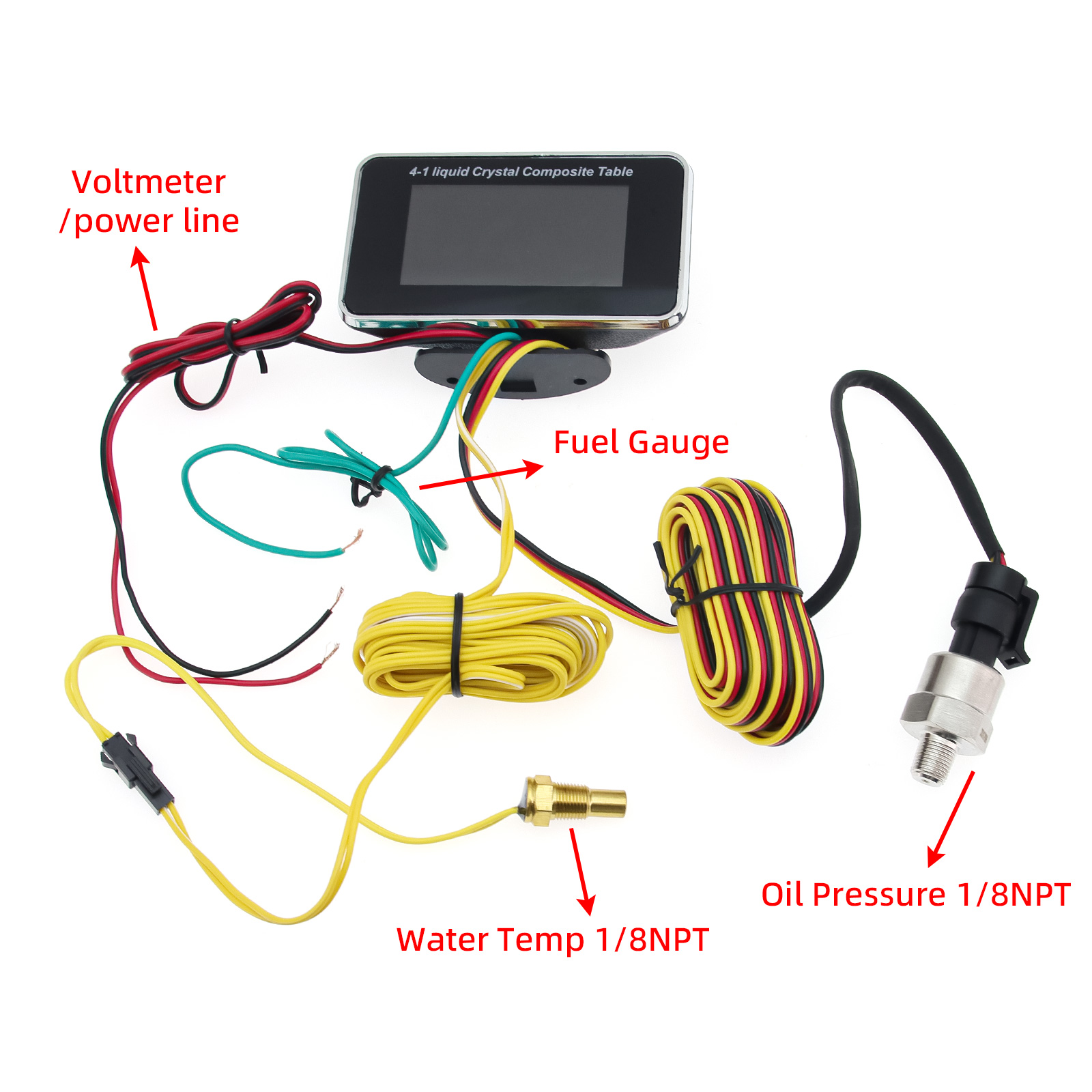 12v/24v 4IN1 LCD Samochodowy c – Water Alarm Sensor recenzja i cena